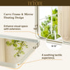 TETOTE Square Rounded Corners Metal FrameBathroom Mirror