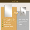 TETOTE Square Rounded Corners Metal FrameBathroom Mirror