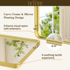 TETOTE Square Rounded Corners Metal FrameBathroom Mirror
