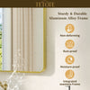 TETOTE Square Rounded Corners Metal FrameBathroom Mirror