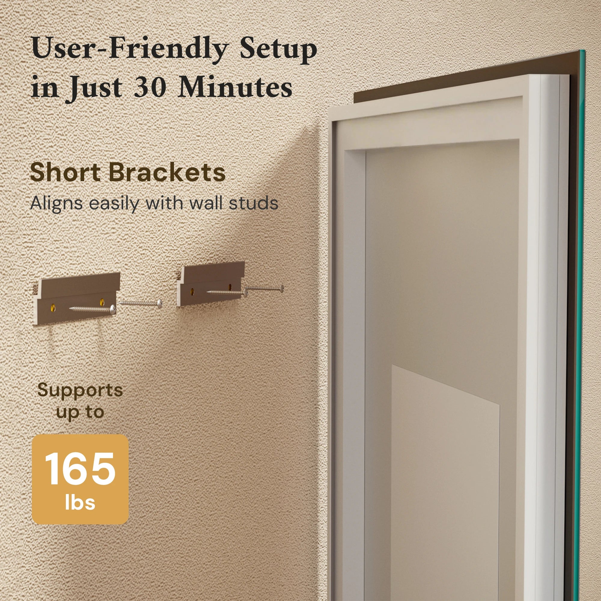 TETOTE  Frontlit & Backlit LED Mirror 3-Color Independent Control