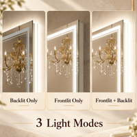 Frontlit & Backlit LED Bathroom Mirror