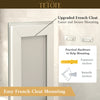 LED bathroom mirror with quick-mount design for effortless installation.