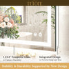 LED bathroom mirror featuring waterproof design for safe use in humid bathrooms.