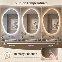 Irregular Backlit LED Bathroom Mirror