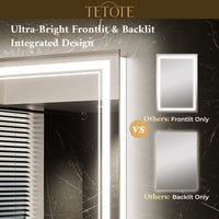 LED Bathroom Mirror with Bluetooth Speaker