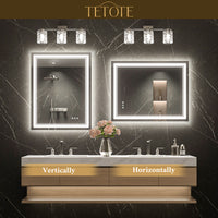 LED Bathroom Mirror with Bluetooth Speaker