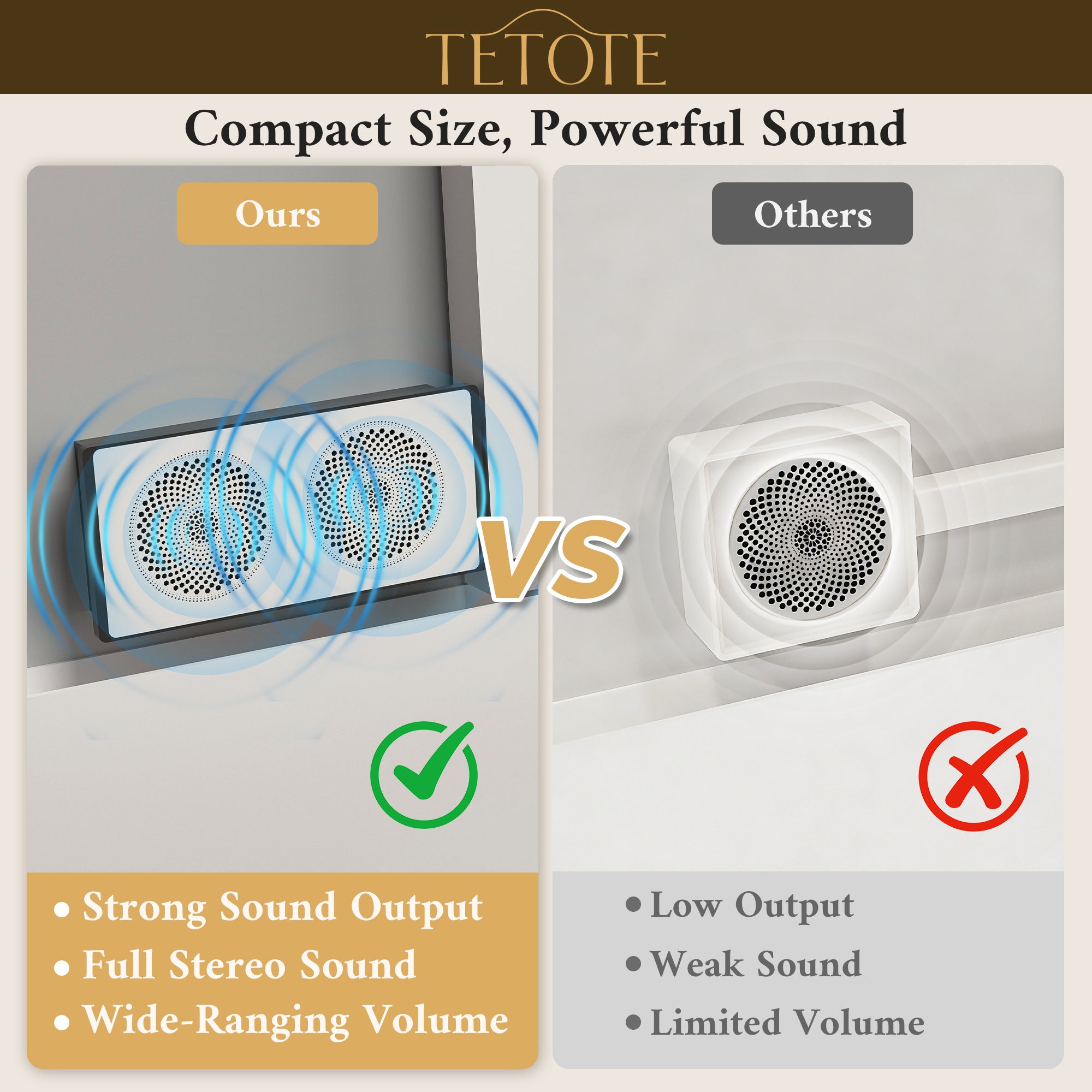 LED Bathroom Mirror with Bluetooth Speaker