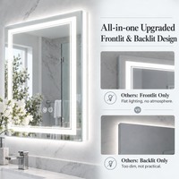Front & Backlit LED Bathroom Mirror