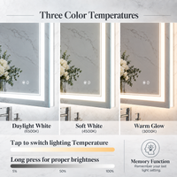 Front & Backlit LED Bathroom Mirror