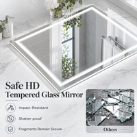 Front & Backlit LED Bathroom Mirror