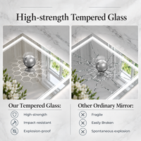 Front & Backlit LED Bathroom Mirror