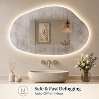 Irregular Cloud Backlit LED Bathroom Mirror