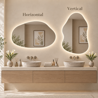 Irregular Cloud Backlit LED Bathroom Mirror
