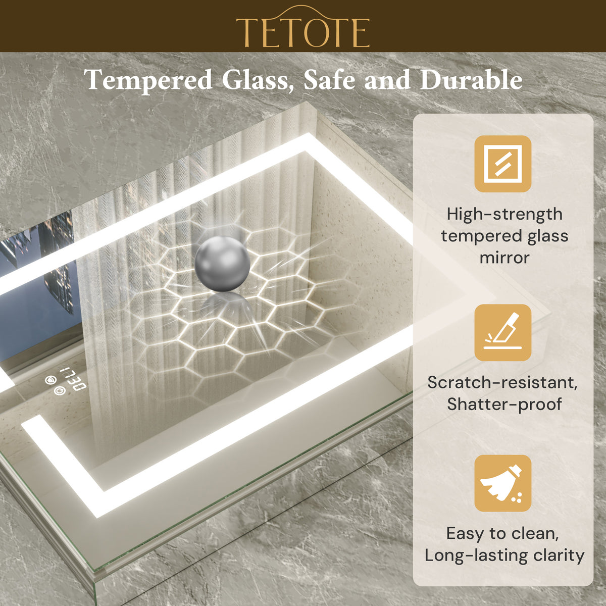 Dual-Lit LED Medicine Cabinet Recessed/Surface