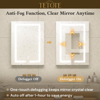 Dual-Lit LED Medicine Cabinet Recessed/Surface