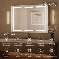 Dual-Lit LED Medicine Cabinet