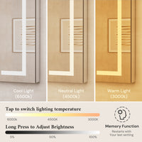 Dual-Lit LED Medicine Cabinet