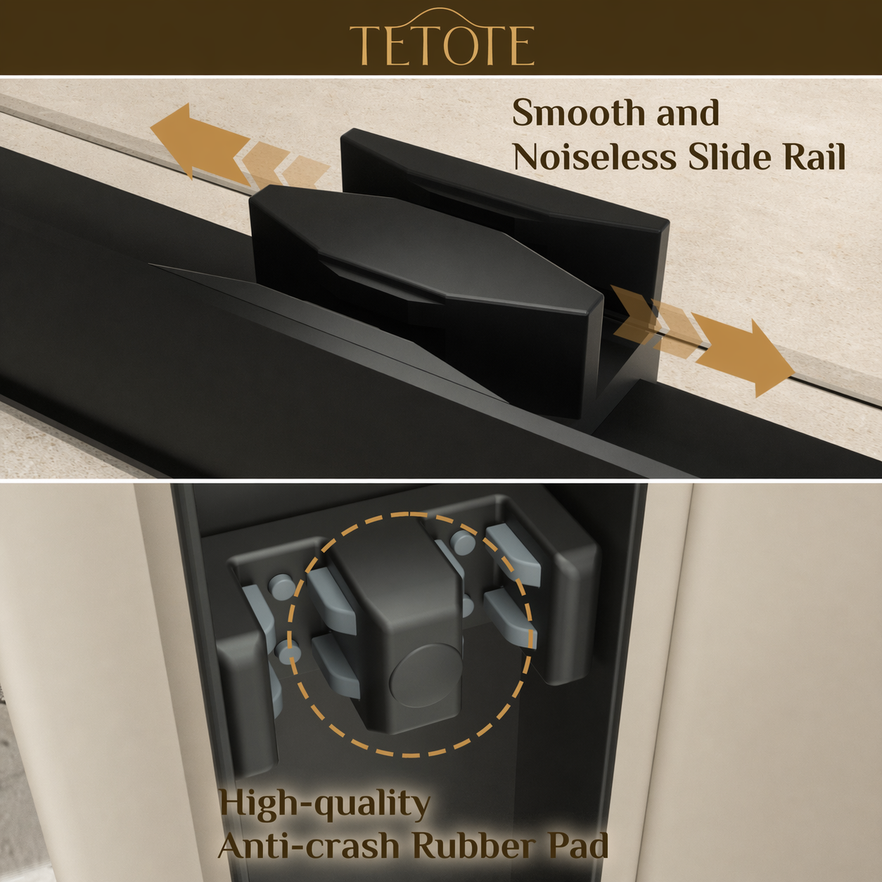 Tetote Frameless Pivot Shower Door – SGCC Tempered Glass, Reversible Mount, Nano-Coating