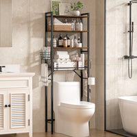 Over The Toilet Storage Freestanding Wood with Shelf