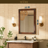 TETOTE Wood Framed Mirror