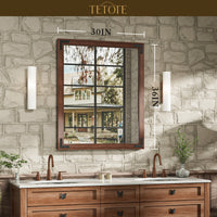 TETOTE Wood Framed Mirror