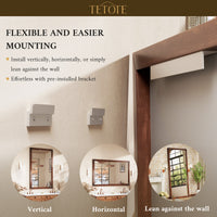 TETOTE Wood Framed Mirror