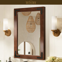 TETOTE Wood Framed Mirror