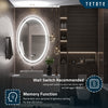 TETOTE Oval Frontlit LED Bathroom Mirror