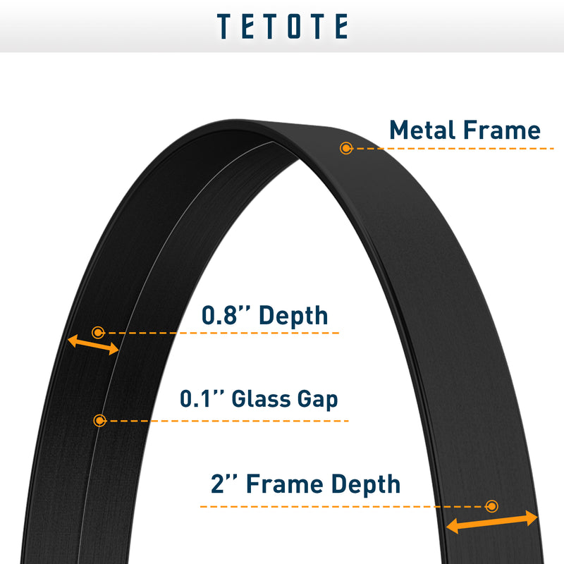 TETOTE バスルーム用ラウンドミラー