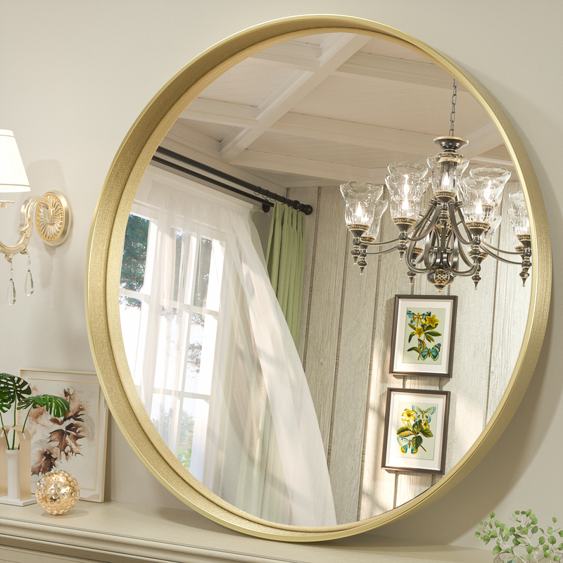 TETOTE Round Mirror for Bathroom