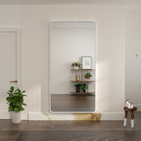 TETOTE Square Rounded Corners Bathroom Mirror Model 2