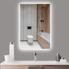 TETOTE Backlit LED Bathroom Mirror Square Square Corner