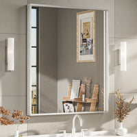 TETOTE Square Square Corner Bathroom Mirror