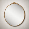 TETOTE Round Relief Decorative Mirror for Bathroom