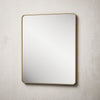 TETOTE Square Rounded Corners Bathroom Mirror Model 2