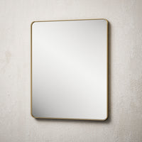 TETOTE Square Rounded Corners Bathroom Mirror Model 2