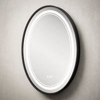 TETOTE 3-Color Oval Frontlit LED Bathroom Mirror