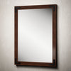 TETOTE Wooden Framed Bathroom Mirror Square Square Corner