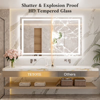 LED Bathroom Mirror Frontlit and Backlit