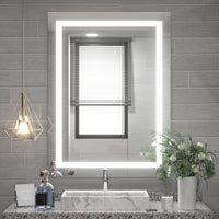 TETOTE Frontlit LED Bathroom Mirror with Lights