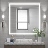 TETOTE LED Mirror with Lights40 x 24" Bathroom Vanity Mirror,White/Warm/Natural Lighted Mirror,Dimmable,CRI90,IP54 Waterproof,Wall Mounted,Illuminated Mirror(Horizontal/Vertical)