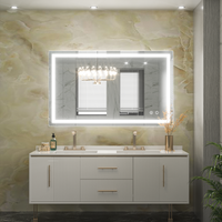 TETOTE LED Mirror with Lights40 x 24" Bathroom Vanity Mirror,White/Warm/Natural Lighted Mirror,Dimmable,CRI90,IP54 Waterproof,Wall Mounted,Illuminated Mirror(Horizontal/Vertical)