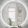 TETOTE LED Backlit Bathroom Round Vantiy Mirror 24" Anti-Fog,Dimmable Lighted Mirror,CRI90+,IP54Waterproof,Circle Mirror with Lights,Wall Mounted Mordern Bathroom Mirror