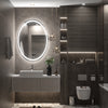 TETOTE 24 x 32 Inch Oval LED Bathroom Mirror Frontlit&Backlit,AntiFog Dimmable,Vanity Mirror with Lights Wall Mounted Lighted Modern Mirror