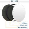 TETOTE Black Circle Mirror for Bathroom, Wall Mounted Round Vanity Mirrors, Brushed Metal Frame Modern Decorative Farmhouse Entryway Mirror