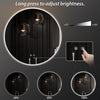 TETOTE LED Backlit Bathroom Round Vantiy Mirror 24" Anti-Fog,Dimmable Lighted Mirror,CRI90+,IP54Waterproof,Circle Mirror with Lights,Wall Mounted Mordern Bathroom Mirror